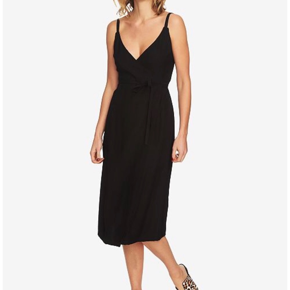 1. STATE Spaghetti-Strap Wrap Dress XS